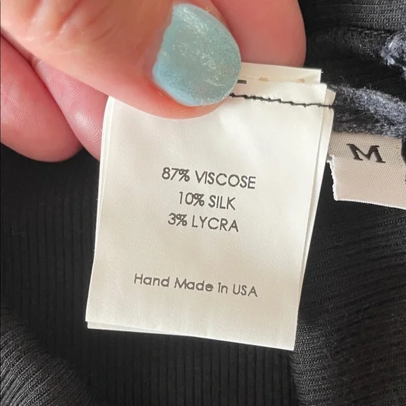 M. 🖤 ENZA COSTA 🖤 Glamourus Black Long Sleeve Kit Dress REVOLVE - Picture 5 of 5